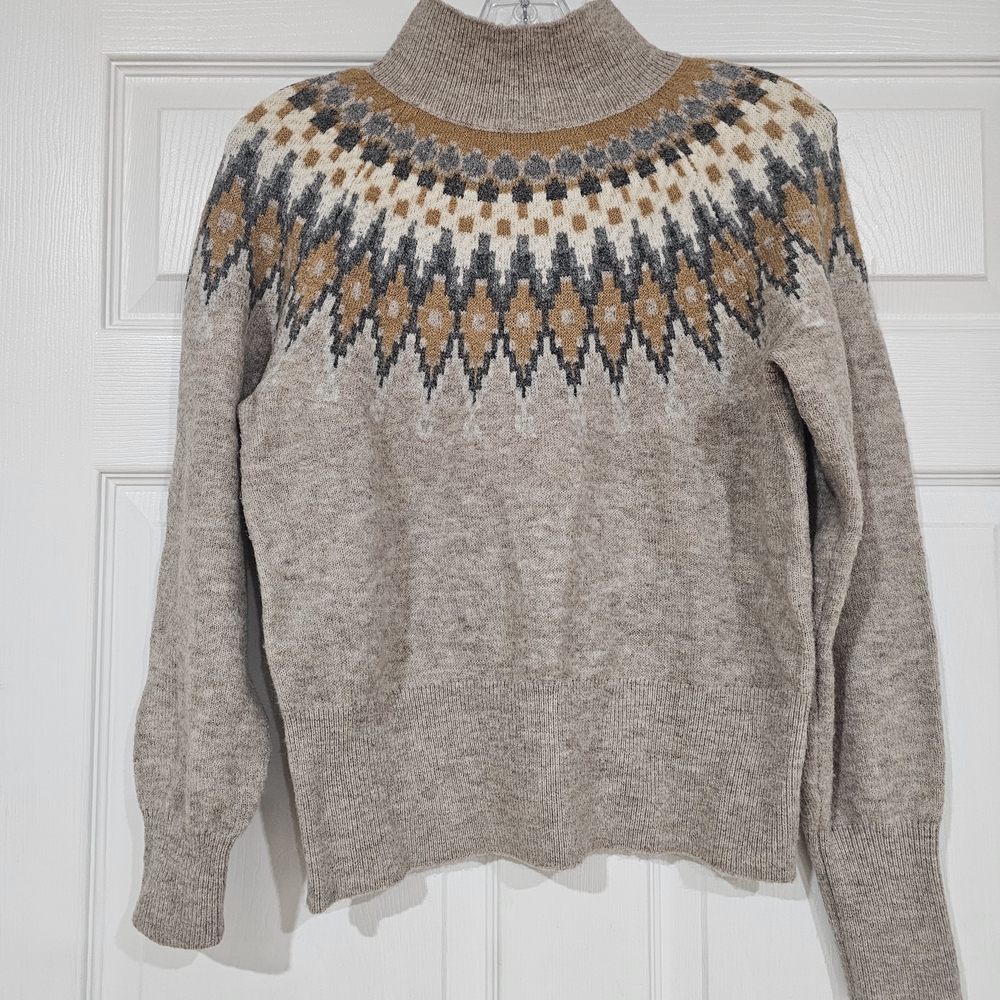 Cozy Fair Isle Turtleneck Sweater